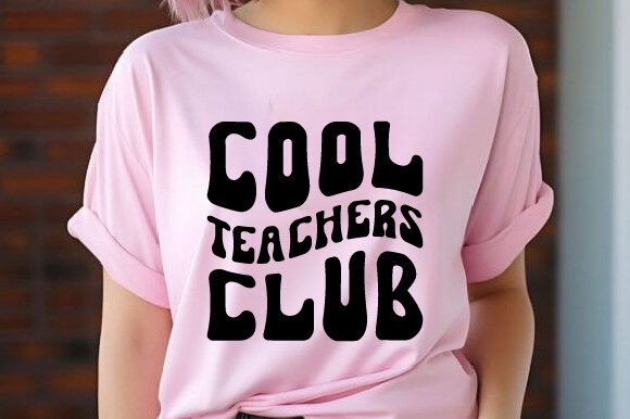 Retro Cool Teachers Club SVG PNG T-shirt