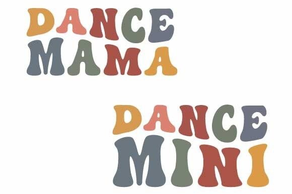 Retro Dance Mama Mini Groovy Svg T Shirt