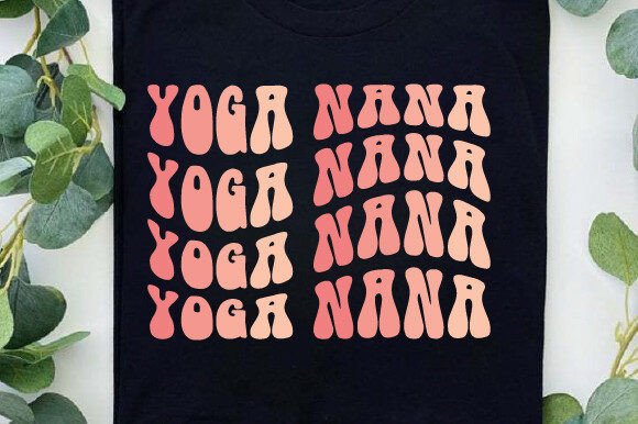 Retro Free Yoga Nana SVG PNG T-shirt