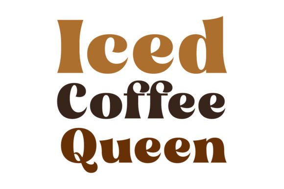 Retro Iced Coffee Queen SVG PNG Review