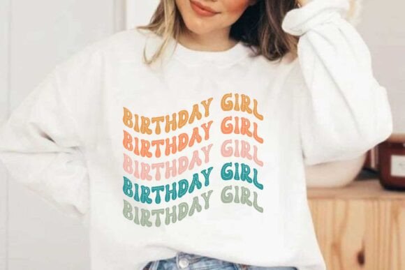 Retro Wavy Birthday Girl SVG Sublimation Review